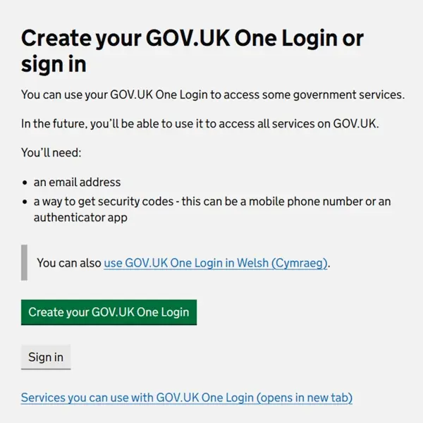 Stage One Create Login 3